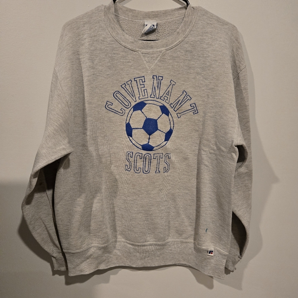 Vintage 90s Russell Athletics Covenant Scots Sweatshirt Mens Large